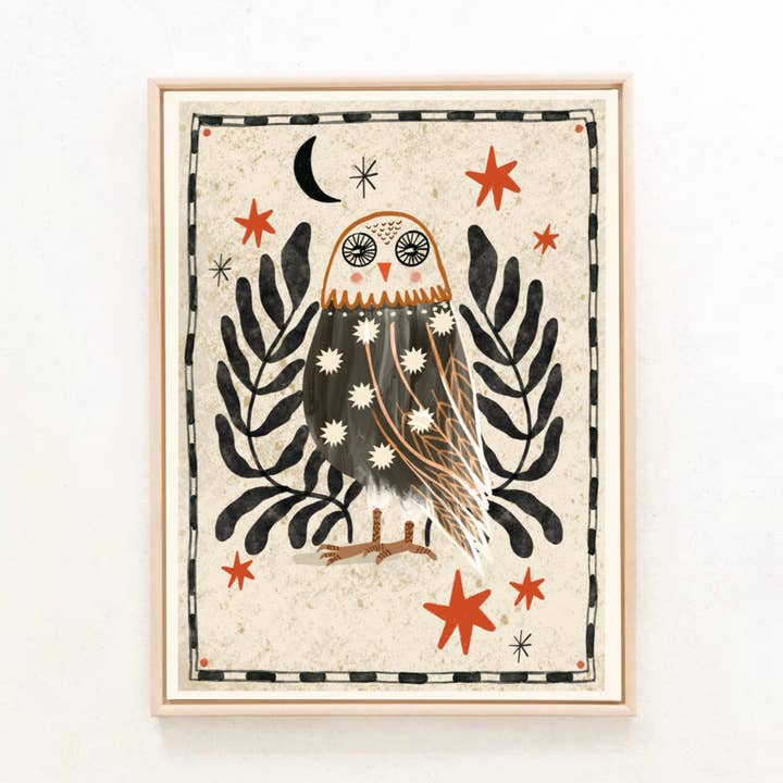 Folk Owl for wholesale by Carole Hillman