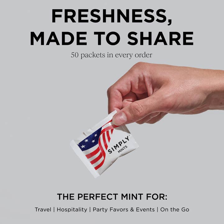 Simply Gum - Wholesale Mints - Simply Individually Wrapped Mints - USA Flag1