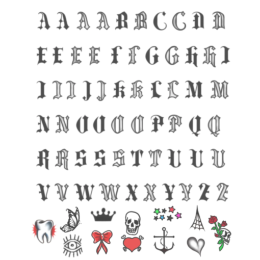 Everybody Has Skin LLC – wholesale Temporary tattoo – HOOKUP BRAND TEMPORARY TATTOO SHEETS (9) -SPECIAL FX MAKEUP8