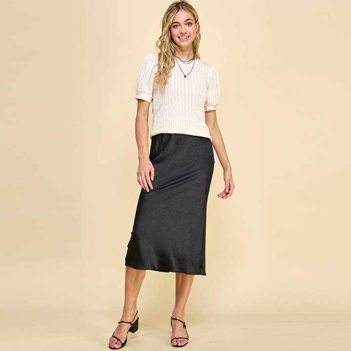 Jupe Pencil Solid pour la vente par Les Amis