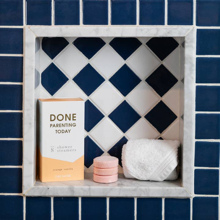 Chez Gagné - Vendita all'ingrosso Bombe/Compresse vaporizzanti da doccia - Done Parenting Today Shower Steamers - Arancia Vaniglia - Set di 8 Pastiglie