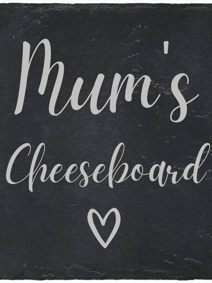Second Ave Mum's Cheeseboard Natural Rock Slate Retângulo Aniversário Natal Presente de Dia das Mães por atacado de Second Ave Gift Company