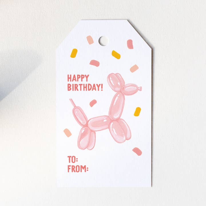 Ballondyr fødselsdagsgavemærkesæt for engroshandel hos Isabella MG