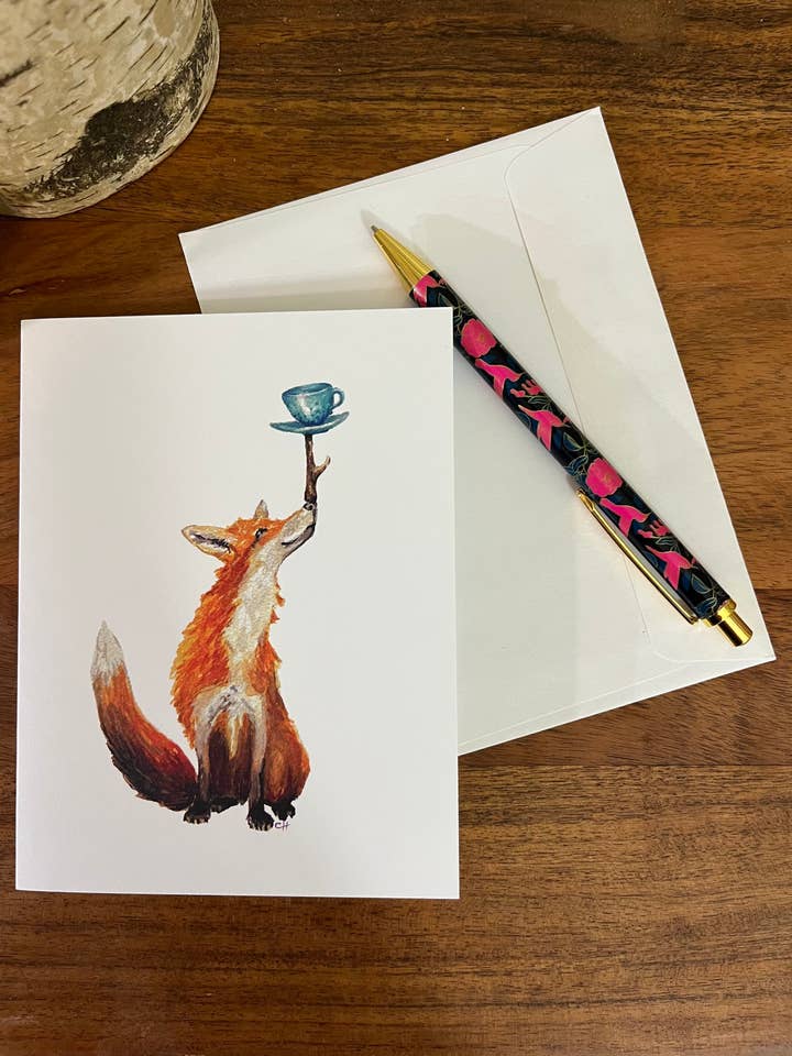 Foxy a Tea Party for wholesale by Calerific Creations