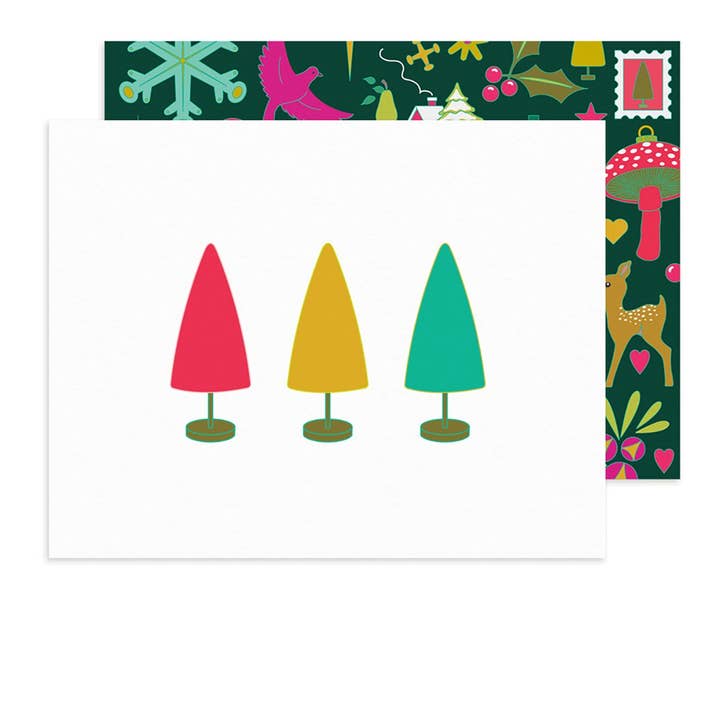 Carte Arbres de Vacances - Lot de 8 pour la vente par Alison Glass