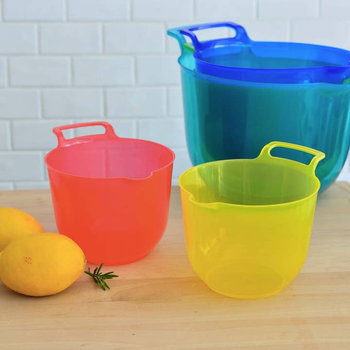 Youngever - Wholesale Mixing Bowl - Youngever 5 Pack Plastic Large Measuring Mixing Bowls Set2