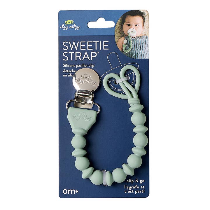 Itzy Ritzy - Vente Pince à tétine – bébé - Sweetie Strap™ Sucette d'une pièce en silicone27