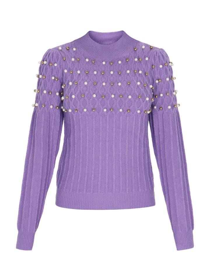 Faina Pull à manches longues pour femme en polyester (11038442) pour la vente par MO Streetwear