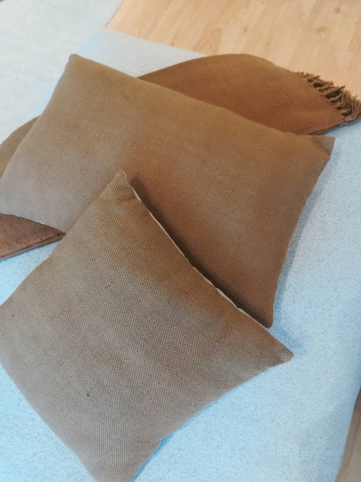 TXC019A/B CUSHION BROWN FRINGES for wholesale by JF The Reborn Home