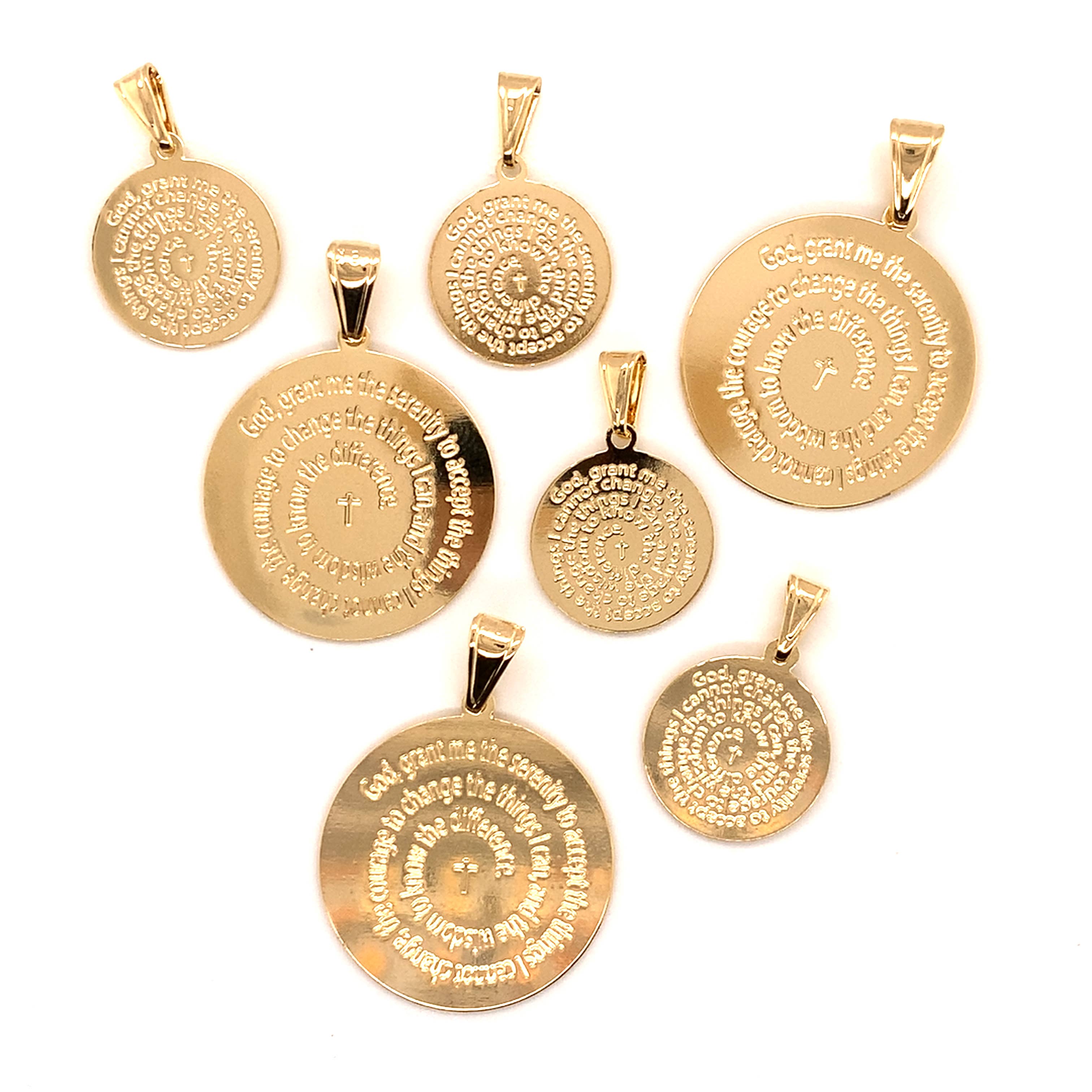 The Bead Bazaar - Wholesale Individual Charm/Pendant - Serenity Prayer Charm, Prayer for Serenity Pendant5