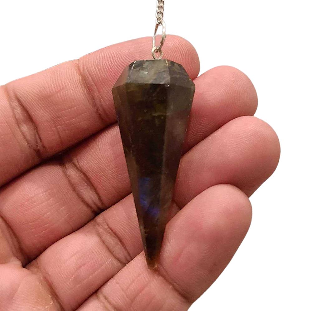 VIE – Engroshandel Meditationsudstyr – Pendul med kæde og 30 mm krystalsten23