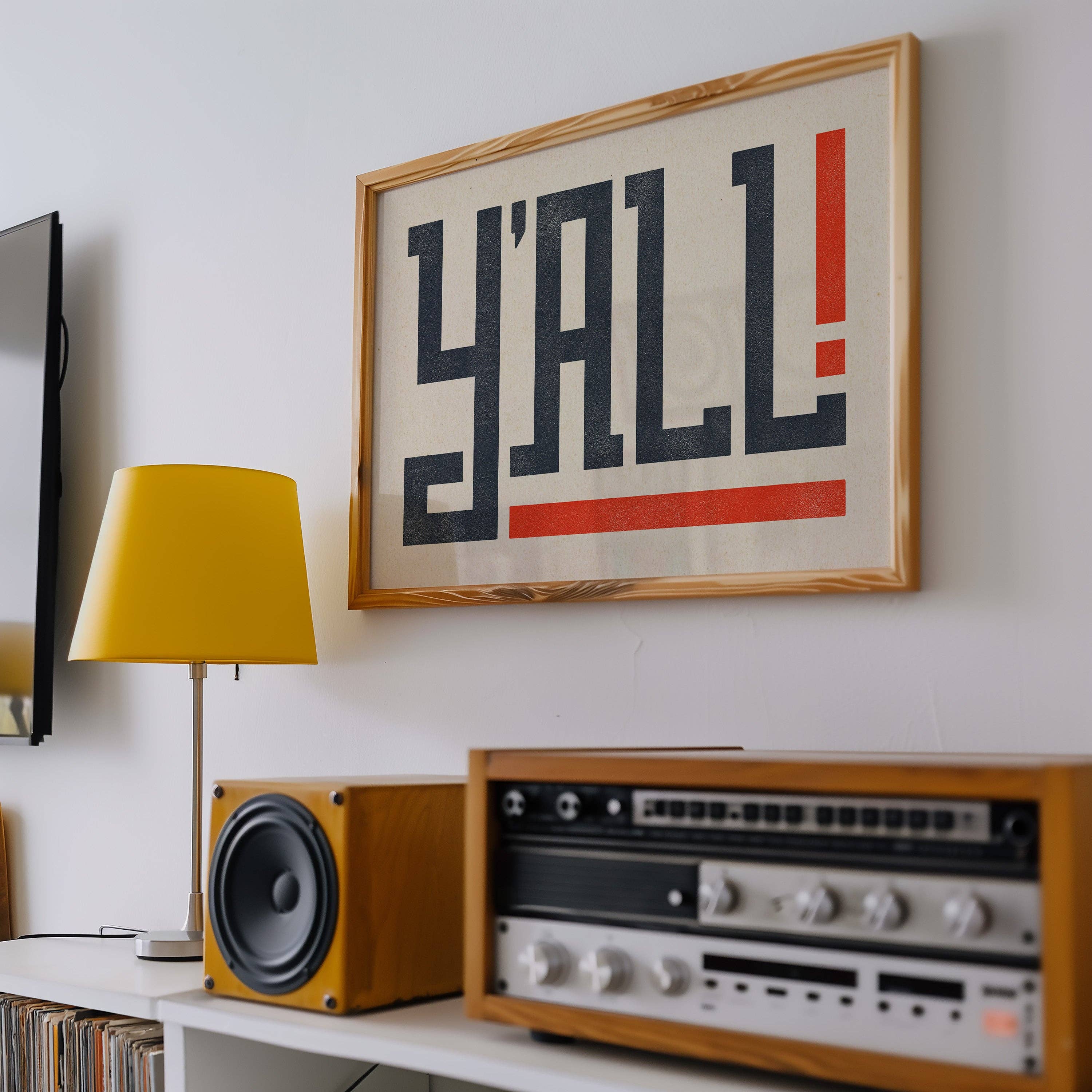 Tejas Country Club - Wholesale Art Print - Y'all Typography Art Print (FLAT)3