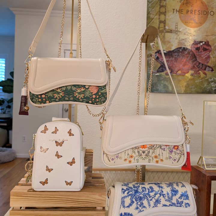 Decoupage Handbag: Boho Floral for wholesale by TillyPad Studios