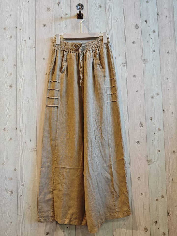 REF 17686 TROUSERS WITH POCKETS 100% LINEN for wholesale by Linen & More