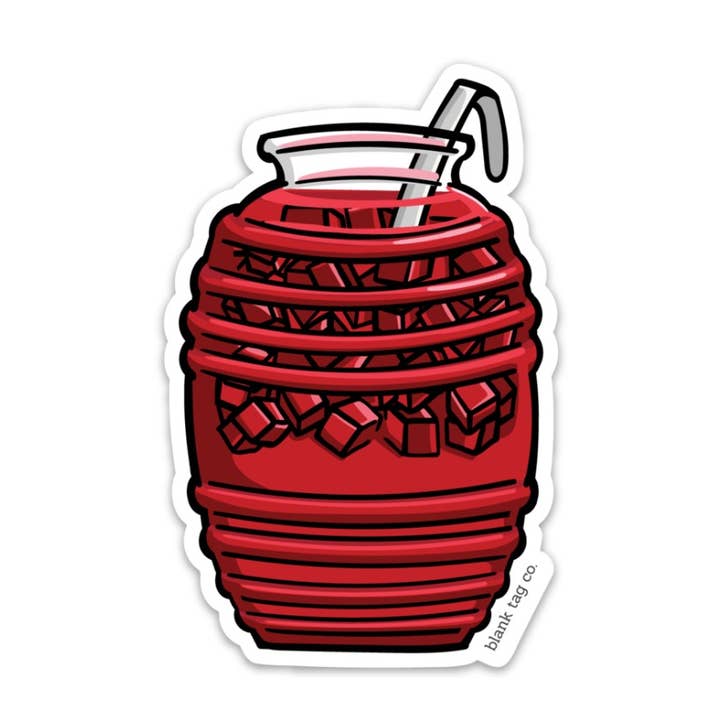 Blank Tag Co.® Waterproof Sticker - Jamaica Agua Fresca for wholesale by Blank Tag Co. - Waterproof Stickers