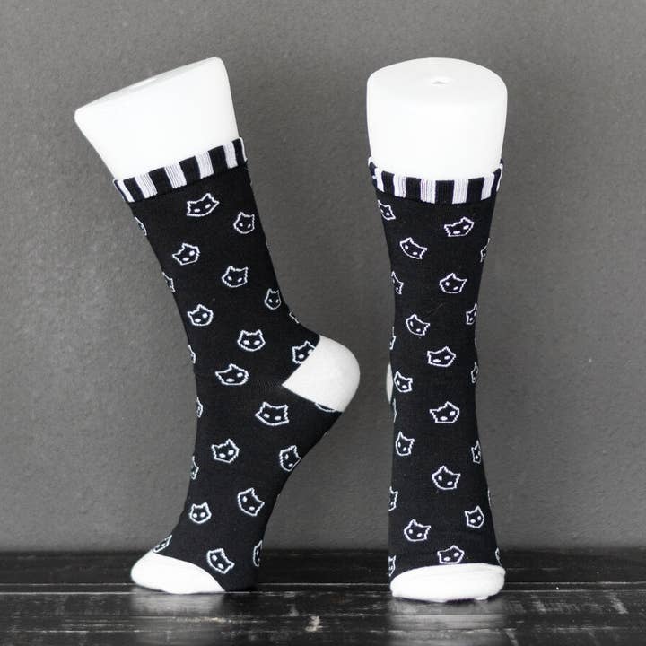 Spooky Cat Socks (One Size) for wholesale by Spooky Cat Press