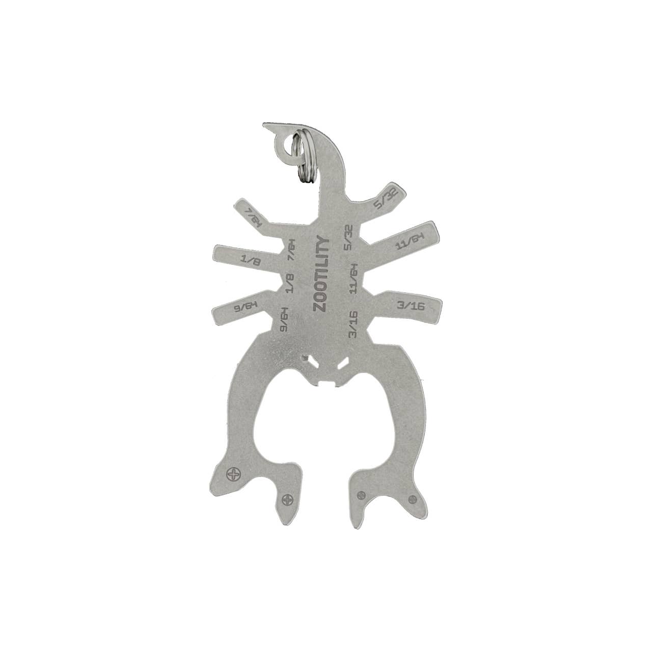 Zootility - Vente Porte-clés – unisexe - Porte-clés multi-outils 18 en 1 Scorpion Key