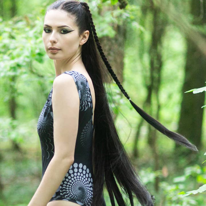 LUNAR X LETTAU "Bodysuit 2050" nero per la vendita all'ingrosso da parte di Lettau l|. Art Fashion