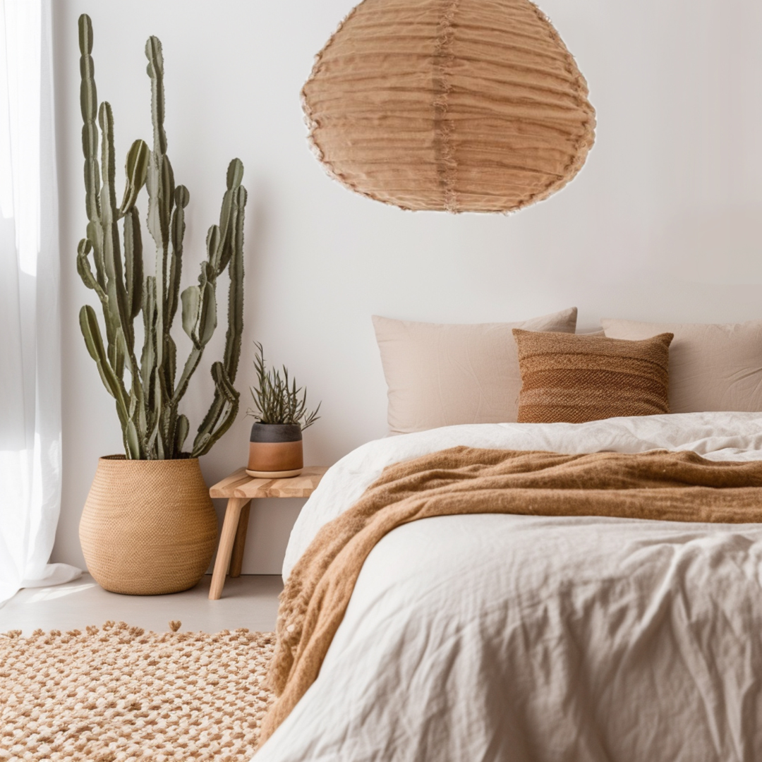 Little Nordic Sol - Wholesale Lantern - Linen Light Shade Paere Fringed Mocha Mousse 50cm1