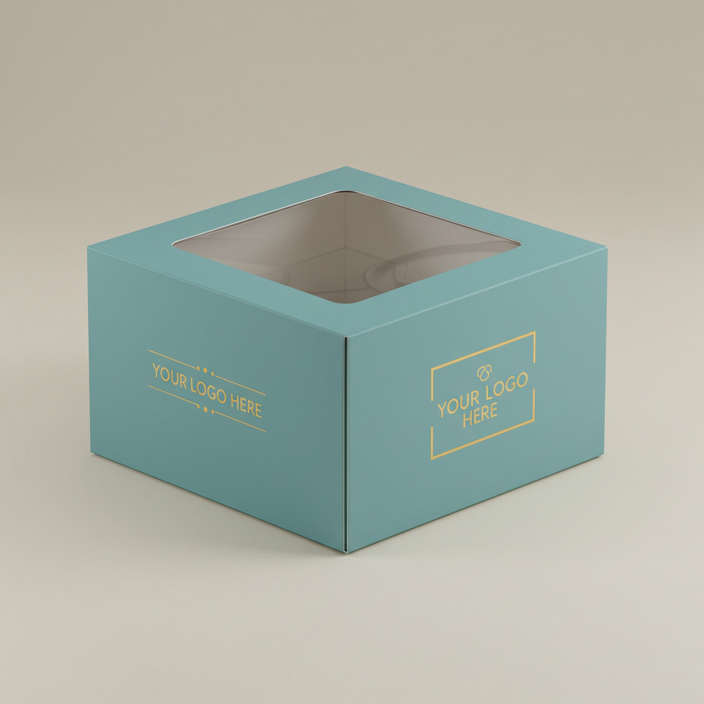 Tennessee IMPEX - Wholesale Gift Box - Custom Cake Boxes with Window, Your Logo and Color (3 sizes)1