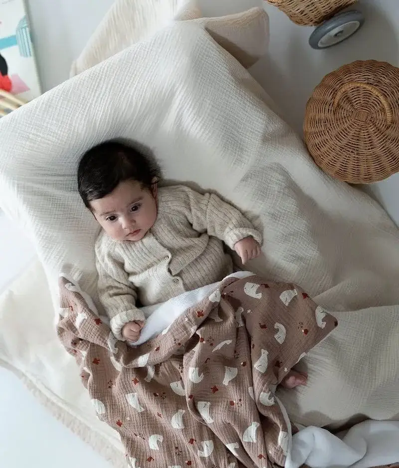 Manufacture des bébés français – wholesale Filtar – Barn och baby – Moccha Björntäcke4