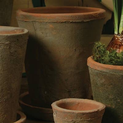 HomArt - Wholesale Plant Pot - Rustic Terra Cotta Rose Pot - Lrg - Antique Red