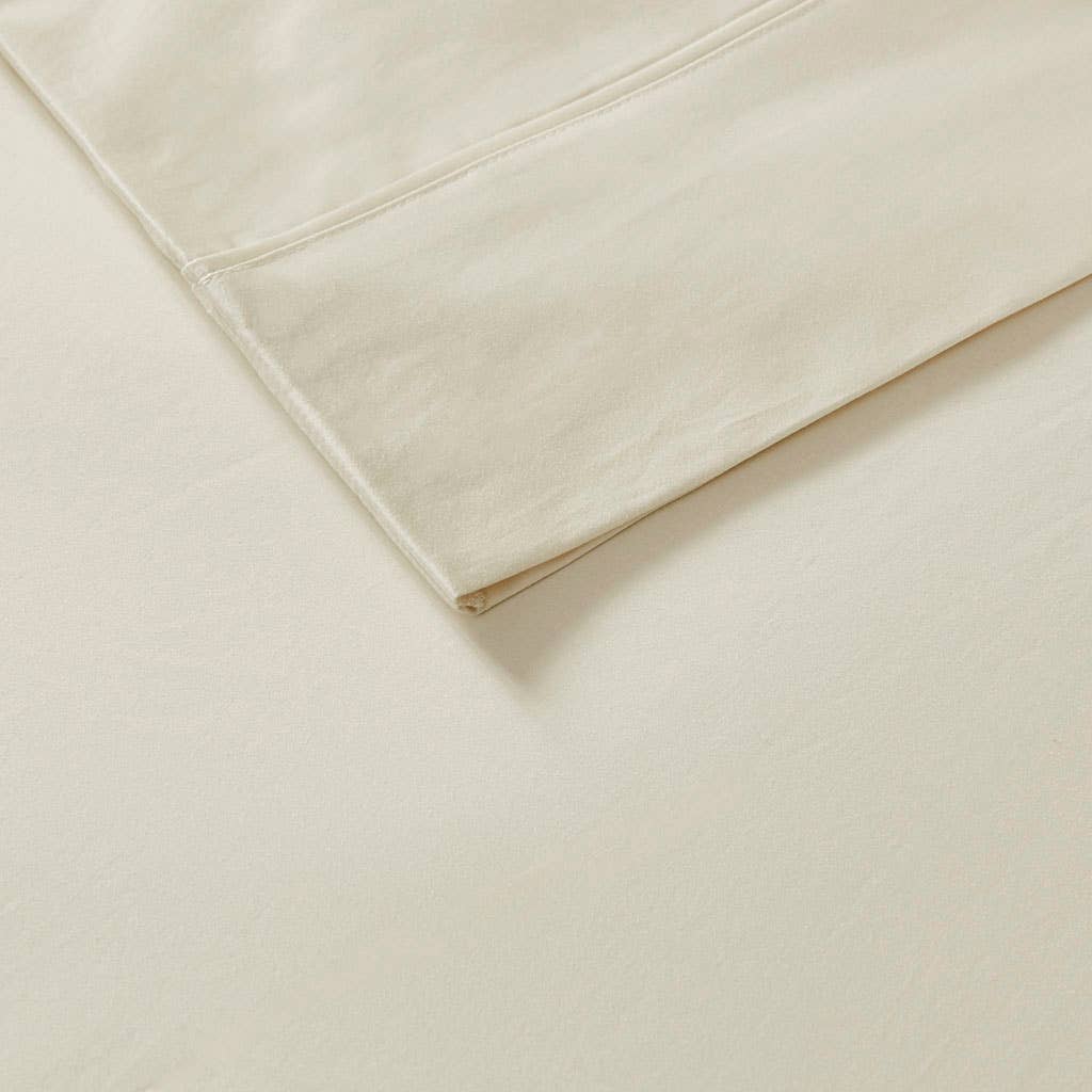 Olliix - Wholesale Sheet Set - Cotton-Blend Sateen 800TC 6-Piece Sheet Set, Ivory2