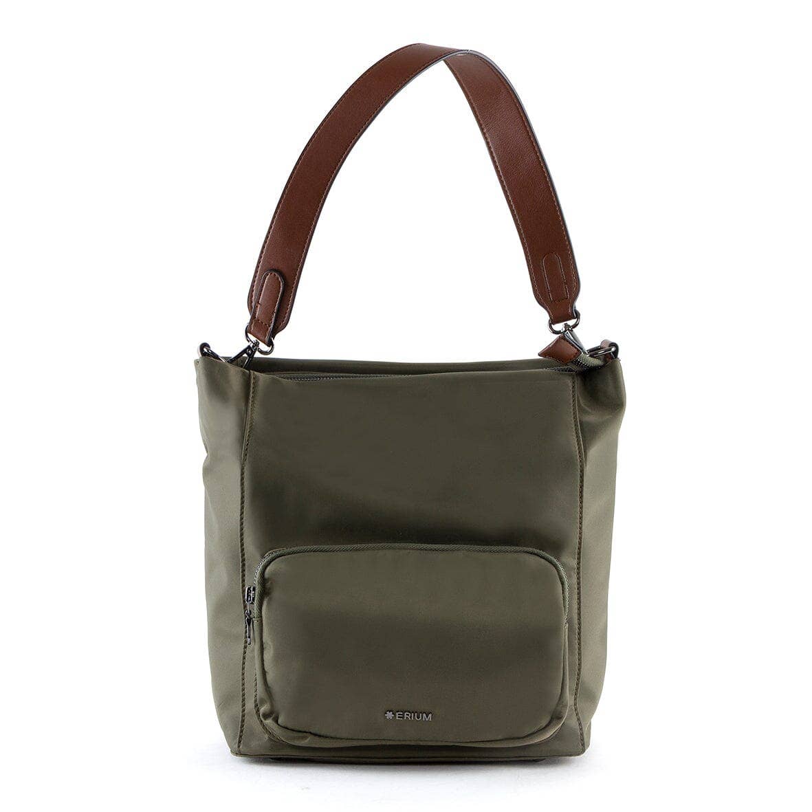 Khaki Erium nylon shoulder bag for Women for wholesale on Faire0