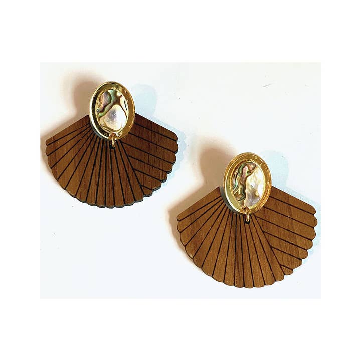 * Groothandel Bridget houten waaier voor wholesale door BOHEMIAN GEMME