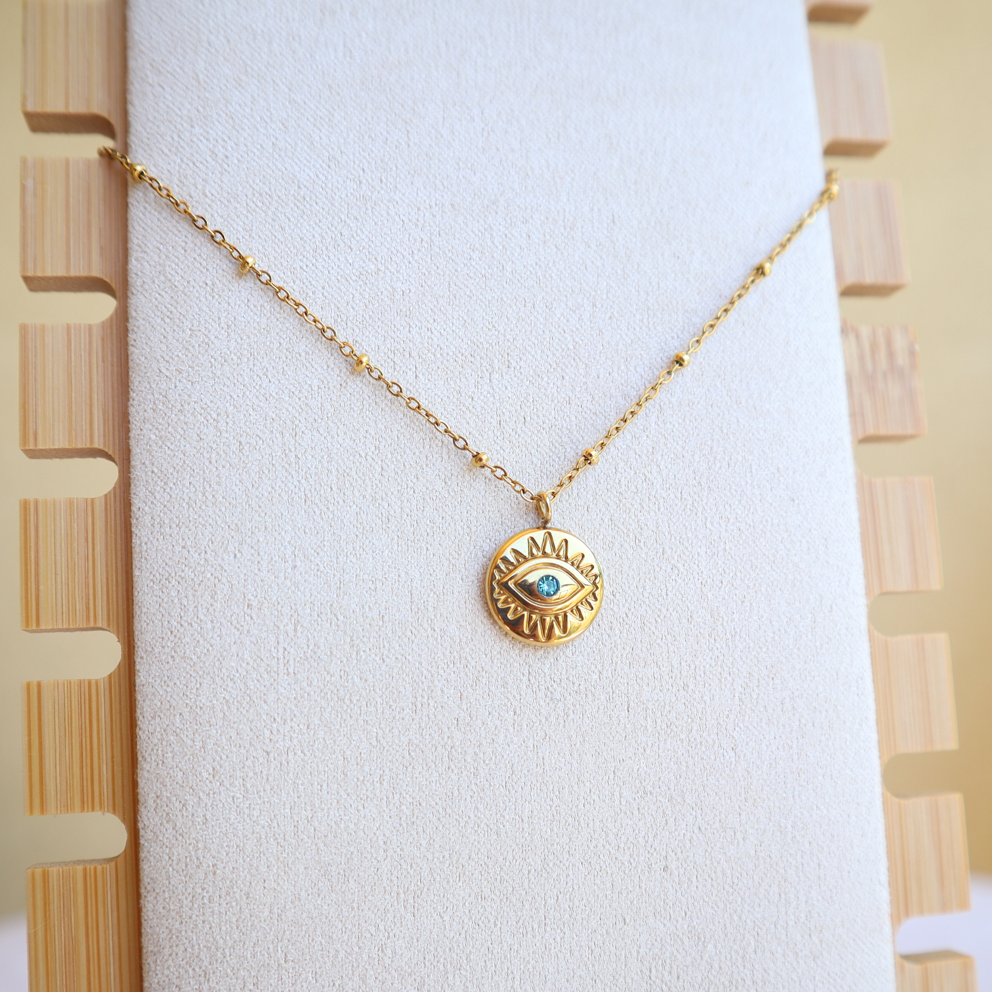 LilAryenne | Jewelry & Suncatchers – Engroshandel Halskæde med vedhæng – Evil Eye beskyttelseshalskæde i rustfrit stål - Gave6