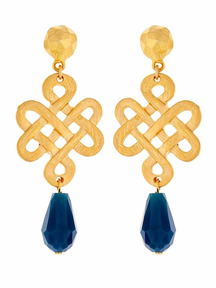 Brincos Azul Eternidade por atacado de Sofia Godinho