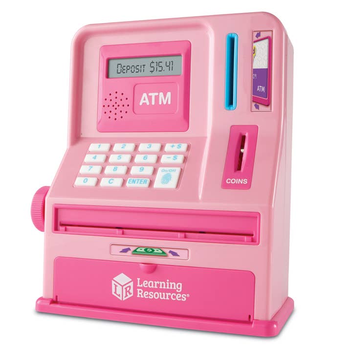 Learning Resources - Wholesale Toy Set - Kids - Pretend and Play® Teaching ATM Bank - Pink
