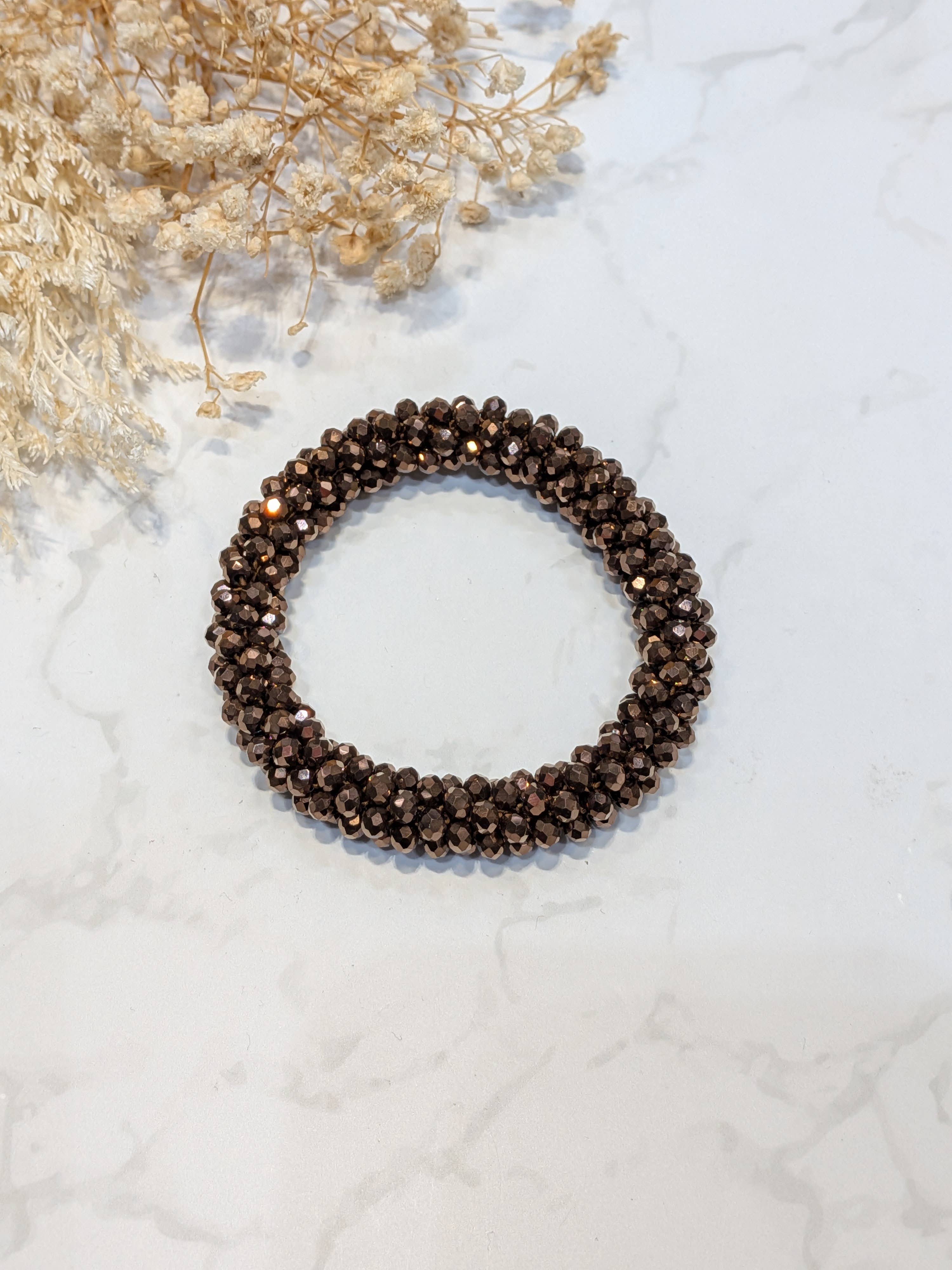 LOLO & YAYA - Wholesale Link & Chain Bracelet - Black-tone crystal effect bracelet31