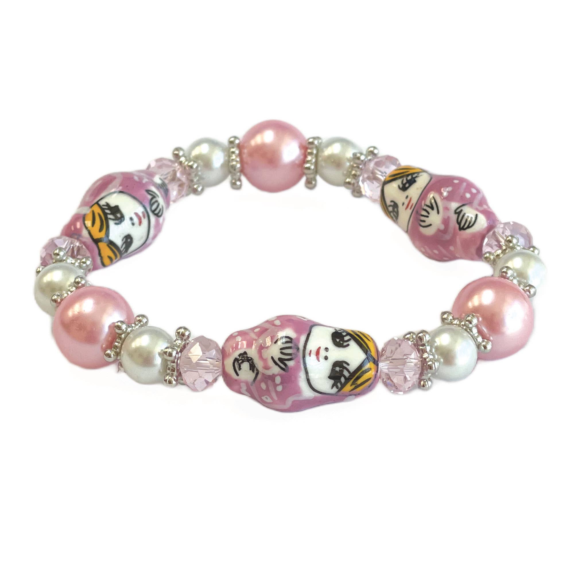 Fiona Accessories - Wholesale Beaded Bracelet - Nesting Doll Beaded Bracelet, Russian Porcelain Jewelry Gift0