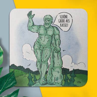 Stadtliebe® | Kassel Bierdeckel Postkarte Herkules für den Großhandel von Stadtliebe®