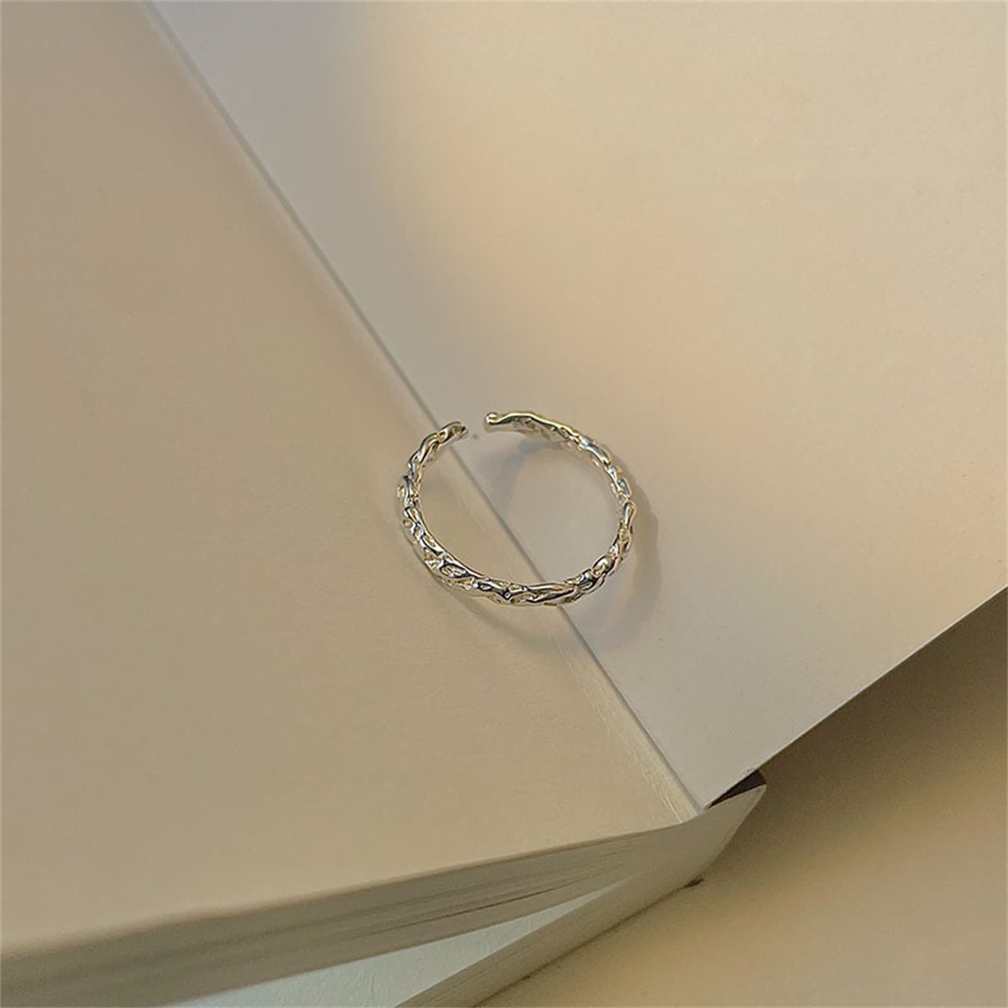 Perimade & Co. LLC - Wholesale Band/Stacked Ring - Twist Slim Thin Stacking Band Ring in 925 Sterling Silver3