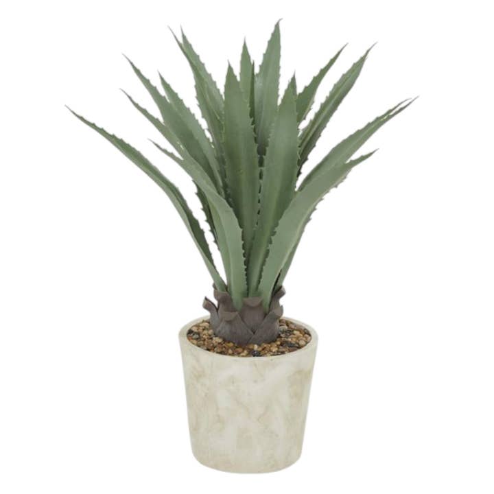 A-151019: FOLHAGEM ARTIFICIAL VERDE DE AGAVE PARA INTERIOR E EXTERIOR por atacado de Import Corner
