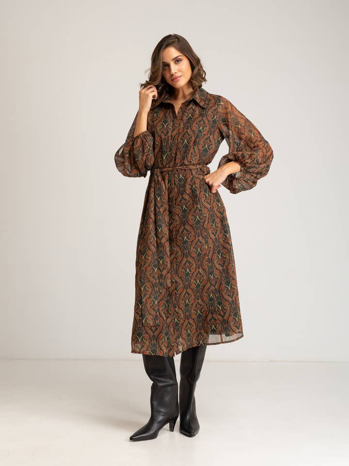 Eliora midiklänning skjortklänning för wholesale av NIZA