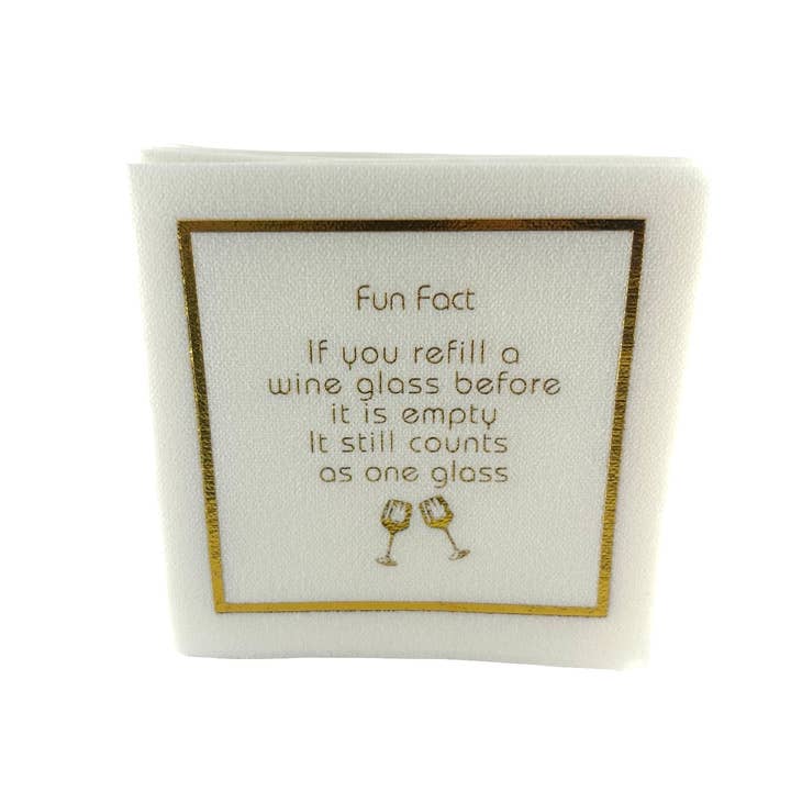 Maven Home - Wholesale Disposable Napkin - Linen-Feel Cocktail Napkins, Fun Fact4