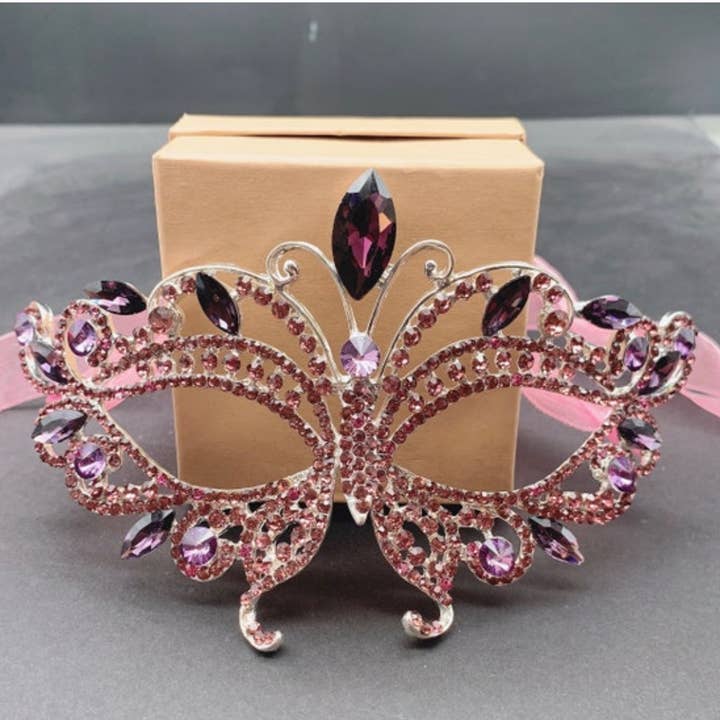 Happy Dream Gifts - Wholesale Costume - Women's - Masquerade Mask Luxury Rhinestone Fancy Mask Party Queen