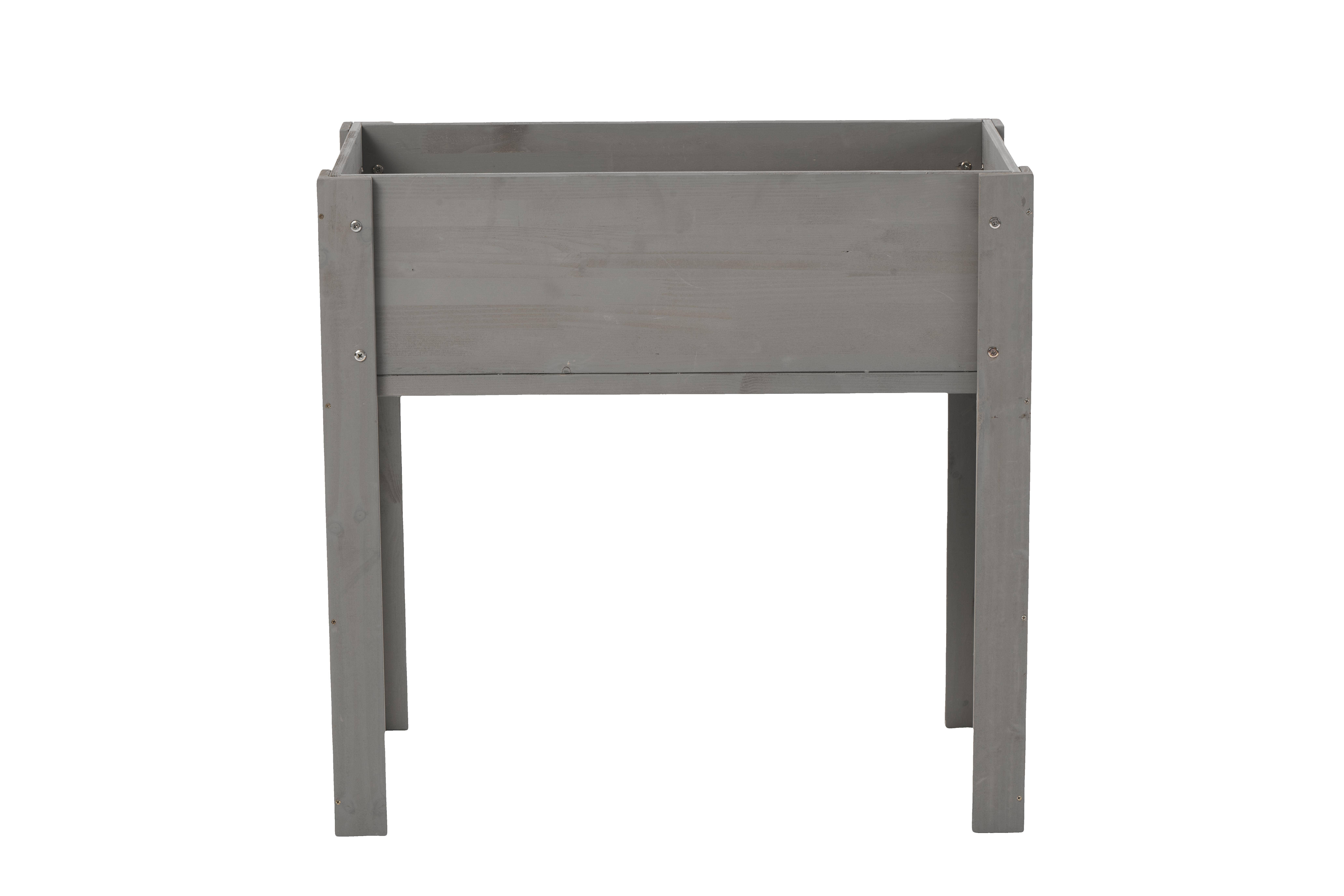 39F Inc. - Wholesale Planter Box - 31" Raised Garden Bed with Legs, Brown/Grey15