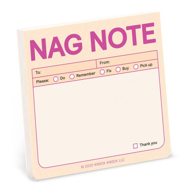 Knock Knock Nag Note Sticky Notes (Pastel Edition) (Notepad/Sticky Notes) for wholesale by Abrams & Chronicle Books