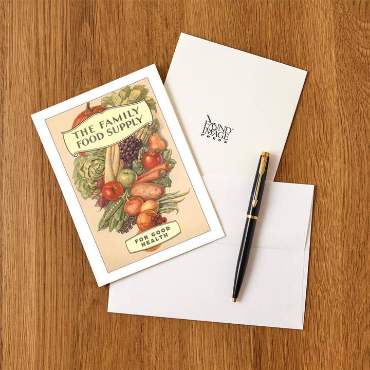 Found Image Press - Wholesale Stationery/Notecard Set - Greeting Card FO-87 Family Food Supply1