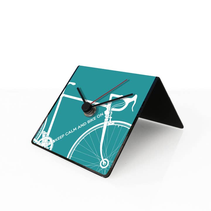 Horloge de Table Vélo Azur pour la vente par dESIGNoBJECT.it