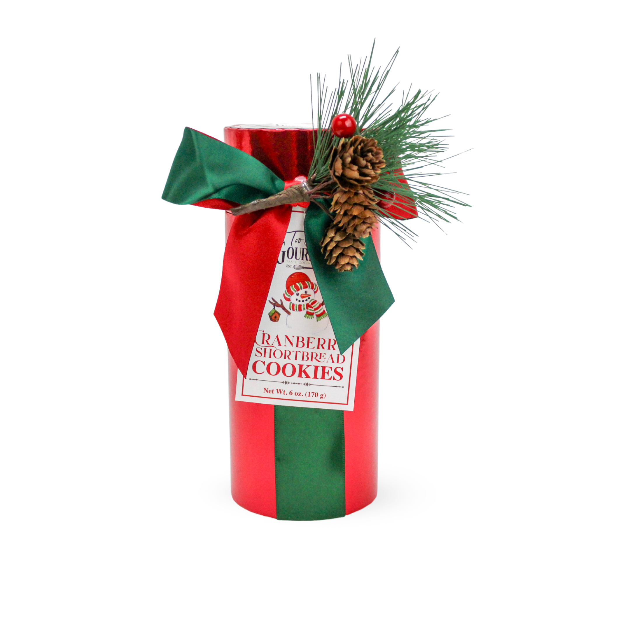 Too Good Gourmet - Vente Biscuits - Tubes Décoratifs Métalliques : Biscuits Chocolat Blanc & Canneberge3