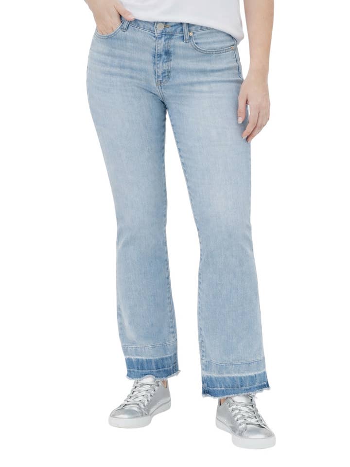 27" Mid-Rise Demi-Boot Jean w/ Release Hem in Harmony for wholesale by 1822 Denim