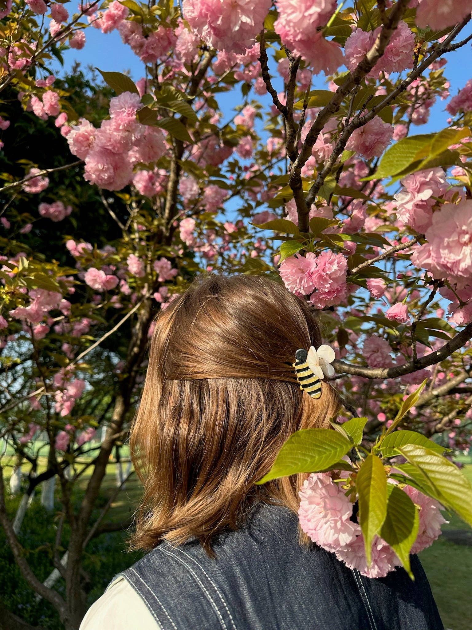 Solar Eclipse – Großhandel Haarclip – Damen – Handbemalter Mini-Haarclip in Bienen-Klaue | Umweltfreundlich2