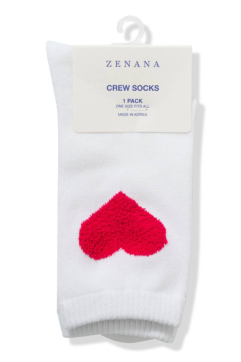 42POPS - Wholesale Socks - Women's - ',,,,....Heart Crew Socks, 6 Pairs In 1 Pack3