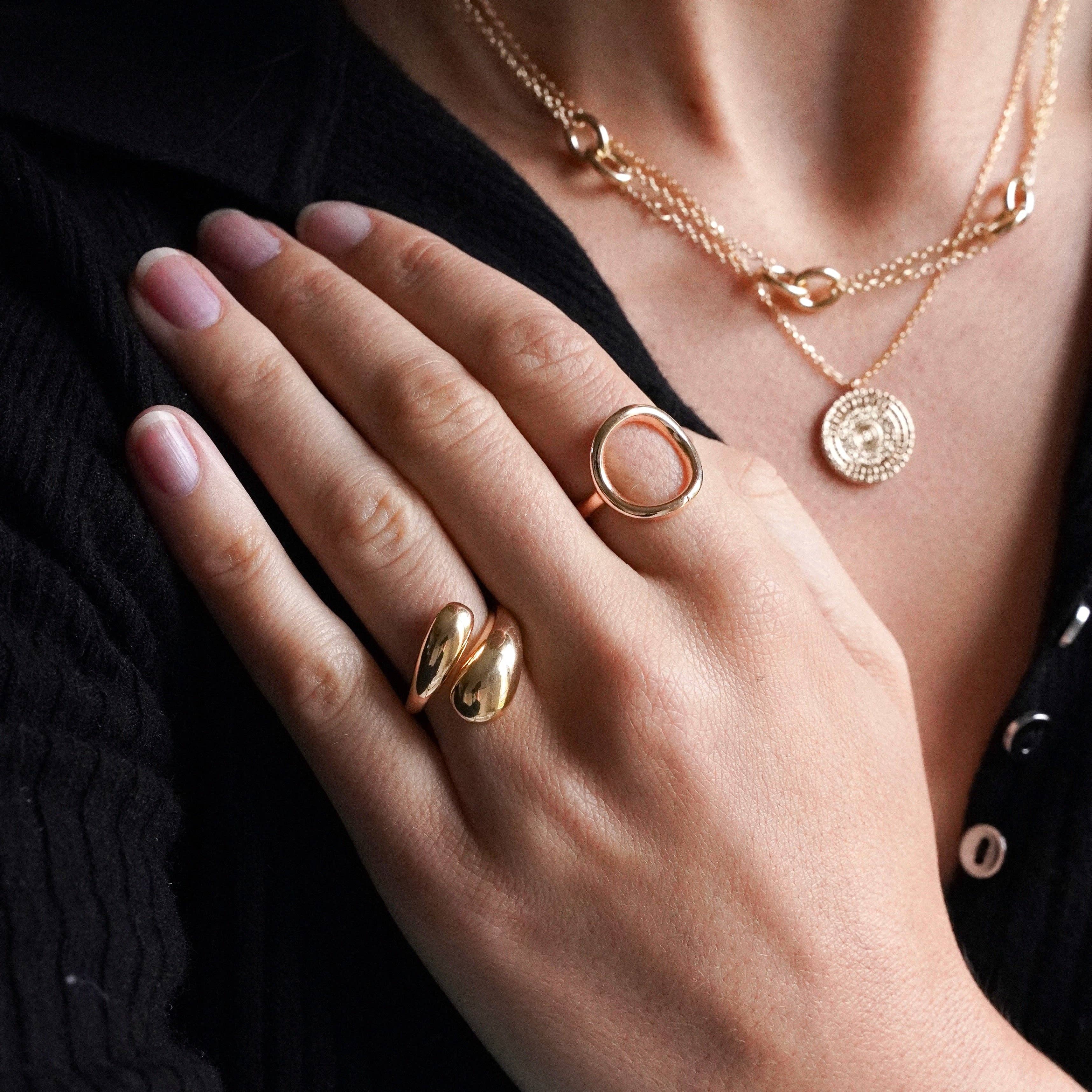 Meora Paris - Wholesale Band/Stacked Ring - Ona ring 18k gold plated1