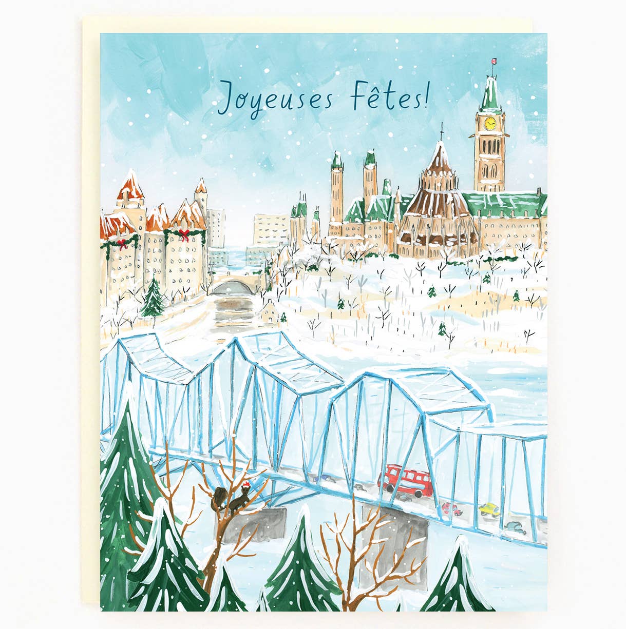 The Paperhood – wholesale Christmas card – French Ottawa Holiday Cards-Assorted Box Of 8 Greeting Cards3